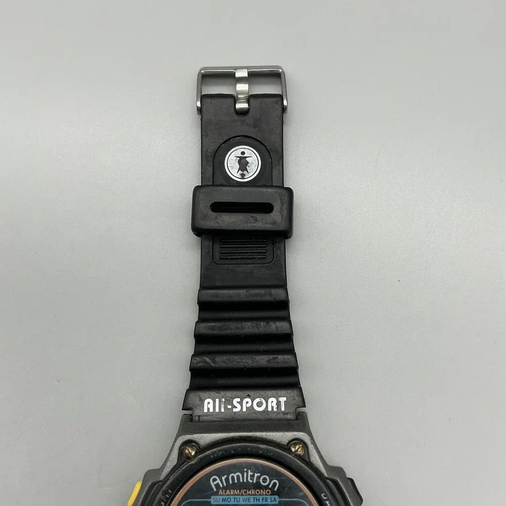Armitron All-Sport Instalite Mens Watch 40mm Green Digital Alarm 40/6595